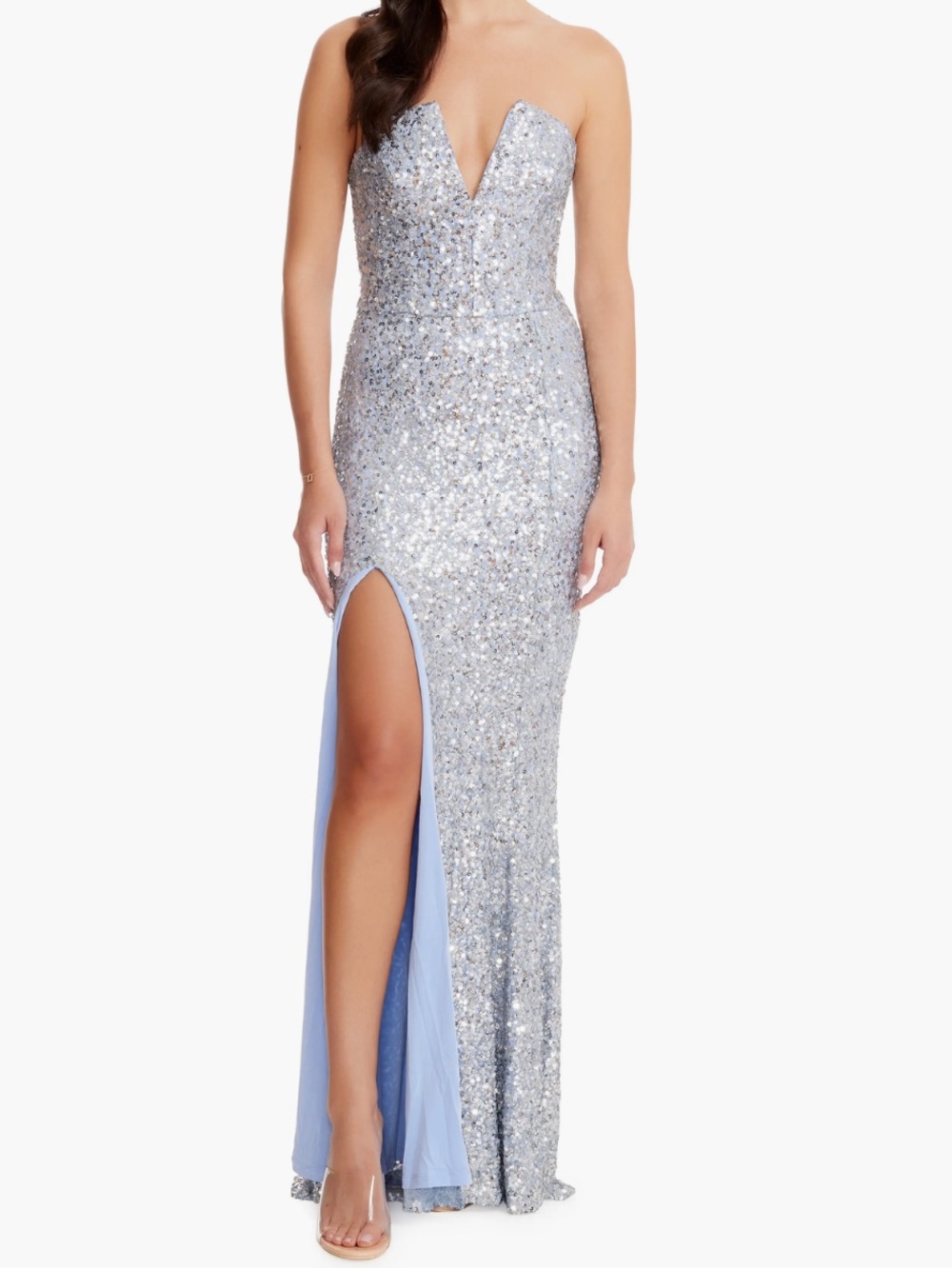 Dress The Population Size Small Fernanda Sequin Strapless NWT Gown